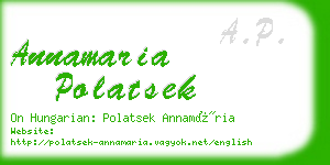 annamaria polatsek business card